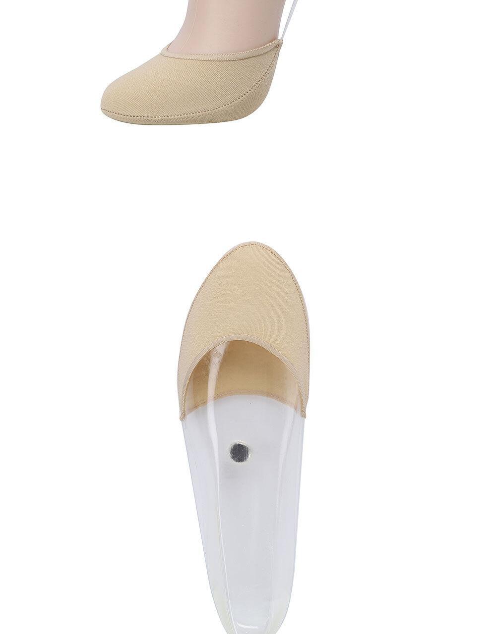 Socks Stop Women's Nude Beige No-Show Foot Covers