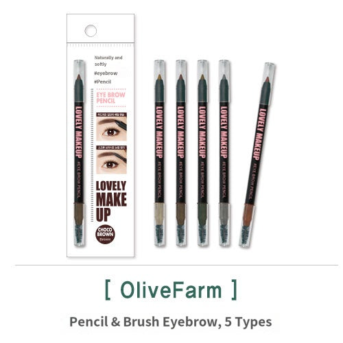 Olive Farm 3-in-1 Eyebrow Pencil & Brush Set